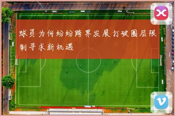 球员为何纷纷跨界发展打破圈层限制寻求新机遇